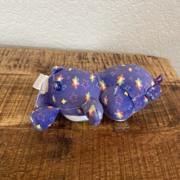 2020 CARE BEARS Plush HARMONY BEAR 6” Purple Winking Rainbow Toy - Picture 6 of 9